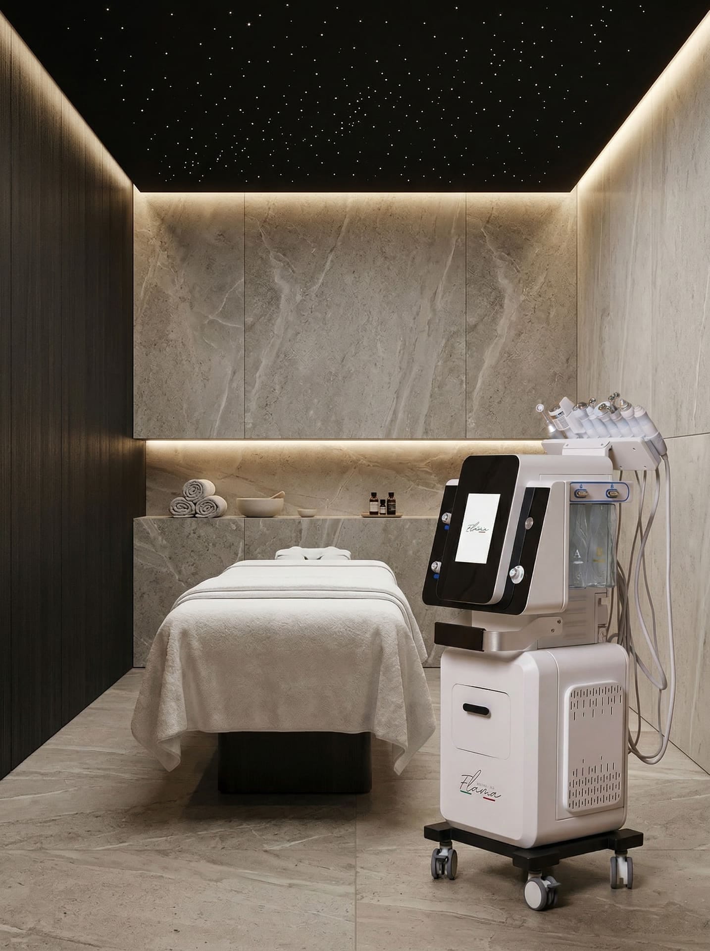 Centro estetico progettato e allestito da Flama Beauty Tek